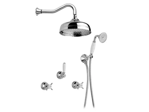 PRINCETON - Recessed steel shower set with hand shower _ Gaia Mobili